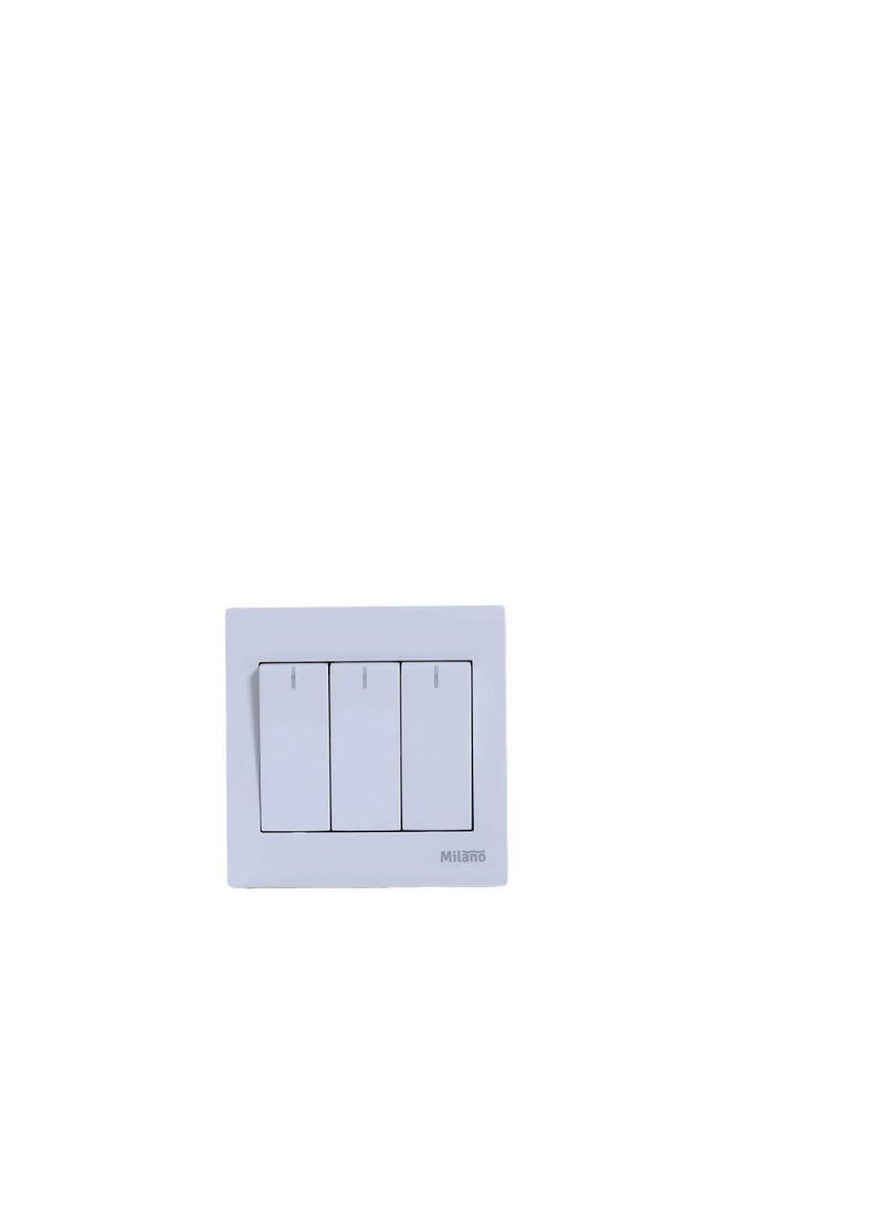 milano Milano 16A-3Gang-2Way Switch A66-K03B 