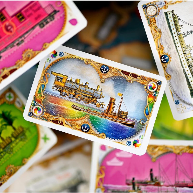 Asmodee Ticket to Ride Rails & Sails Board Game - Train Route-Building Strategy Game, Family Fun for Kids & Adults, Ages 10+, 2-5 Players, 90-120 Minute Playtime - Image 4