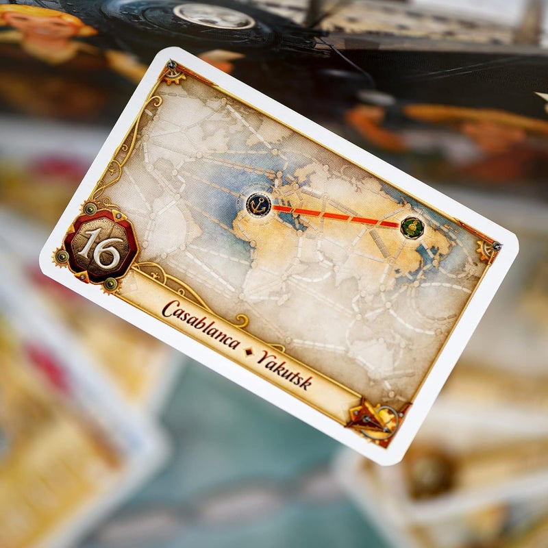 Asmodee Ticket to Ride Rails & Sails Board Game - Train Route-Building Strategy Game, Family Fun for Kids & Adults, Ages 10+, 2-5 Players, 90-120 Minute Playtime - Image 5