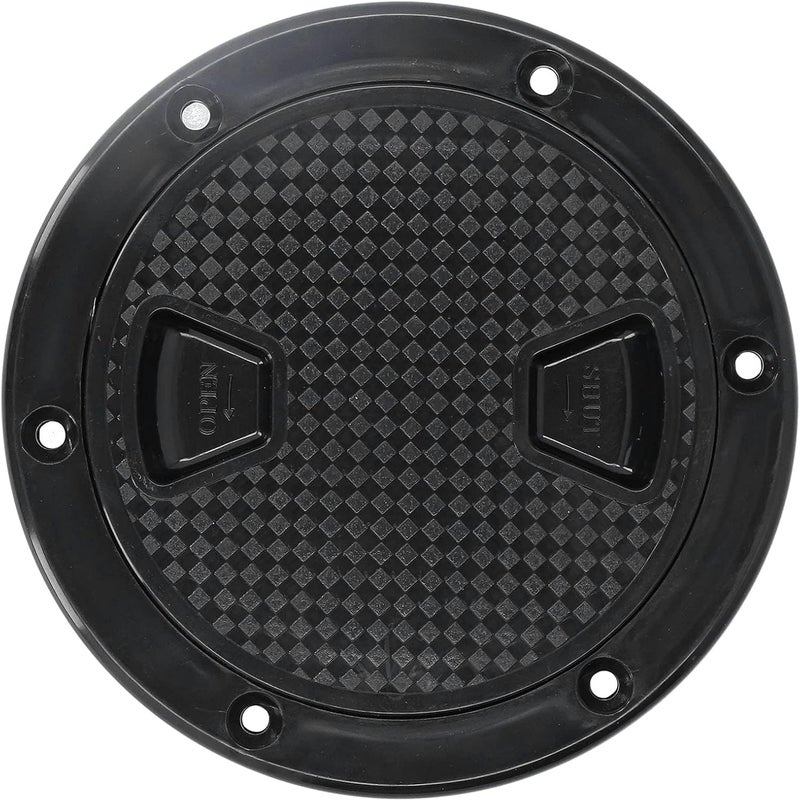woobles 4in Boat Deck Plate ABS Round Anti‑UV Inspection Hatch Cover Marine Accessory - Image 5