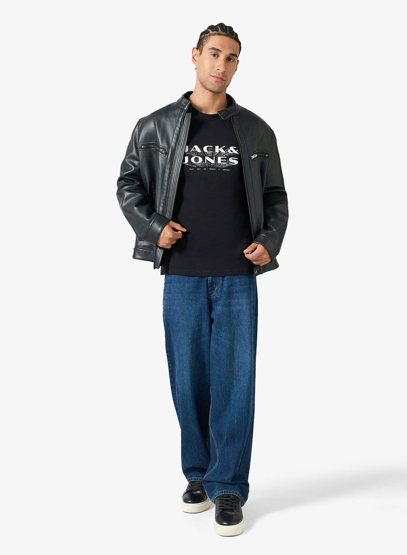 JACK & JONES Graphic Crew Neck T-Shirt - Image 4