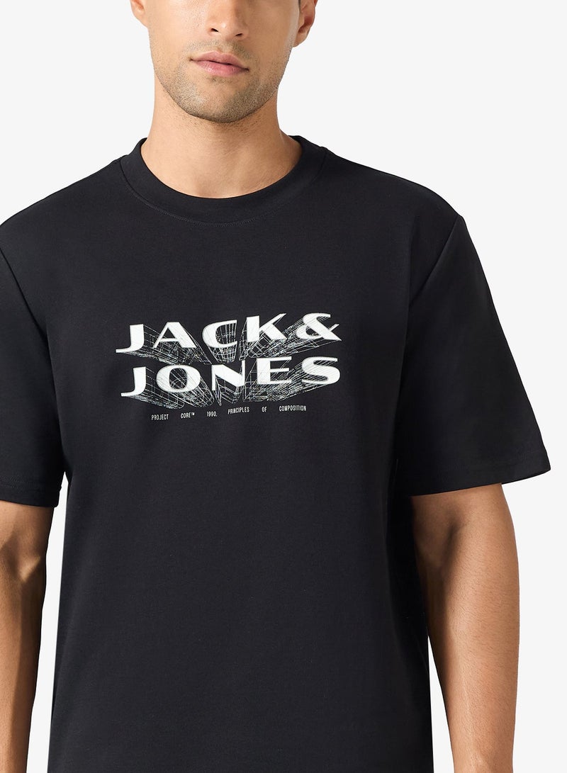 JACK & JONES Graphic Crew Neck T-Shirt - Image 3