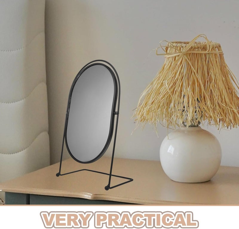 Flexible purchase choices Ipetboom Rotating Oval Vanity Mirror with Stand Large HD Makeup Mirror for Dorm Room and Bedroom for Students and Home Use Anti slip Multiple sizes Low maintenance Simple practical structure Cross-location transit friendly build All condition resistant crafted quality Modern color selections Repeated use resistant selected material KSA market popular practical build Cost effective fine quality Wet anti slip Instant order available stock Multi-budget available picks Suburban residential ship Compact design Long term heavy use compatible General compatible practical design Multi-goal comprehensive design Daily life matching design Flexible purchase choices Varied size selections General standard crafted Global sizing options Intra-city fast distribution - Image 3
