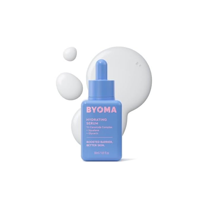 BYOMA Hydrating Serum - Moisturizing Facial Serum with Squalane, Glycerin & Ceramides - Hydrating for Glowing, Dewy Skin - 1.01 fl. oz