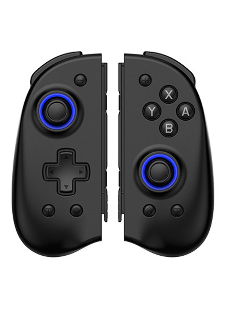 ماركة غير محددة وحدة تحكم Switch Joy-Con JOY-04: برمجة ماكرو، جيروسكوب، اهتزاز مزدوج، وضع توربو، وتصميم مريح (أسود)  - Image 1
