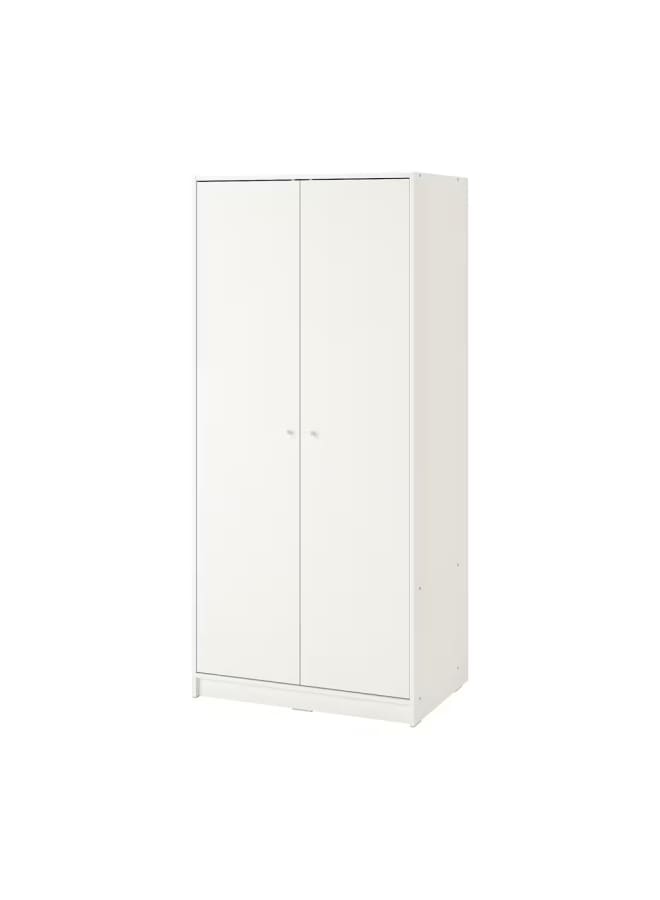 Joints Wardrobe Engineered Wood White80x176x40 cm 