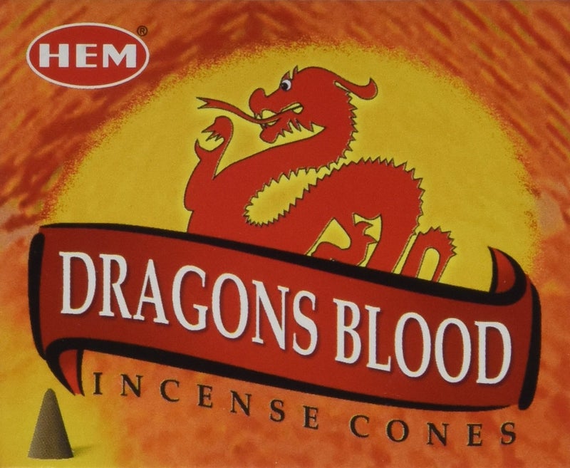 HEM Dragons Blood Case of 12 Boxes 10 Cones Each HEM Incense From India