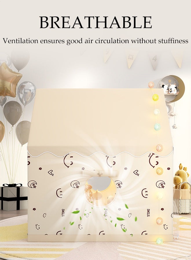 DUNISO Children's Play Tent, Boys And Girls Playhouse, Toddler Indoor Secret Base, Outdoor Camping Toy House 105*120*128Cm - Image 4