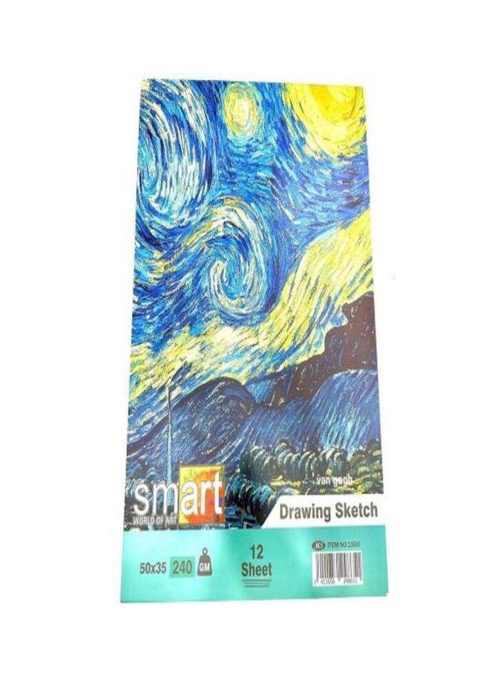 Smart Van Gogh Drawing Sketch - 12 Sheets - 50 X 35 - 240 GM