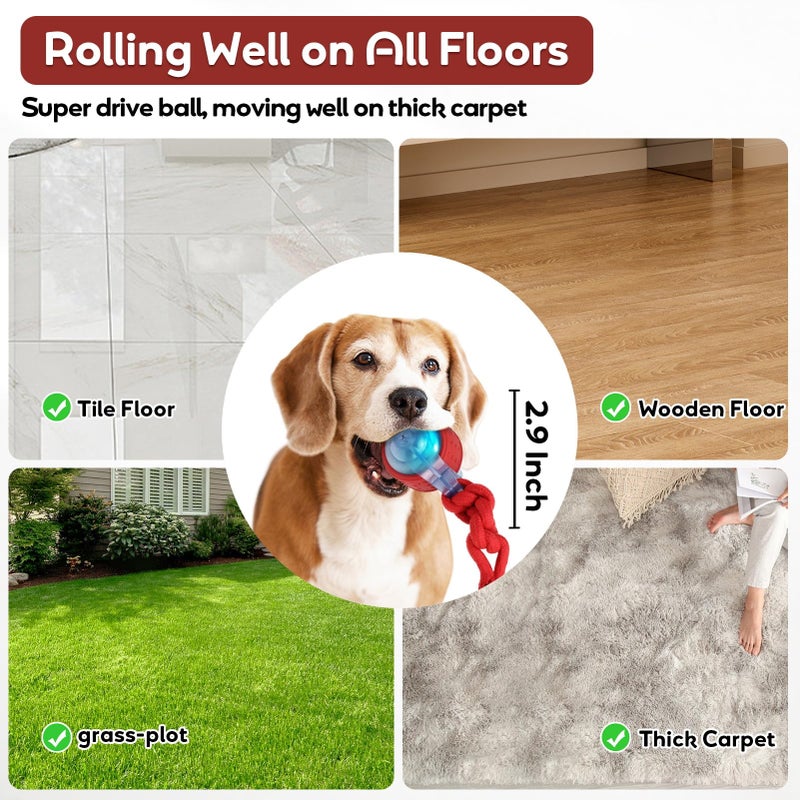 BENTOPAL Dog Toys Interactive Dogs Ball with Super High-Speed Rechargeable Dog Toy Ball for Puppies - Image 2
