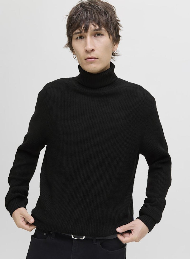 JACK & JONES Jjroy Knit Roll Neck Aw25 - Image 3