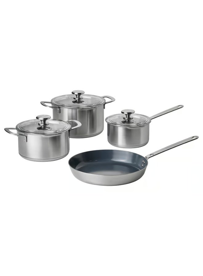 IKEA (IKEA) طقم أواني طهي من 4 قطع من الفولاذ المقاوم للصدأ - Image 1