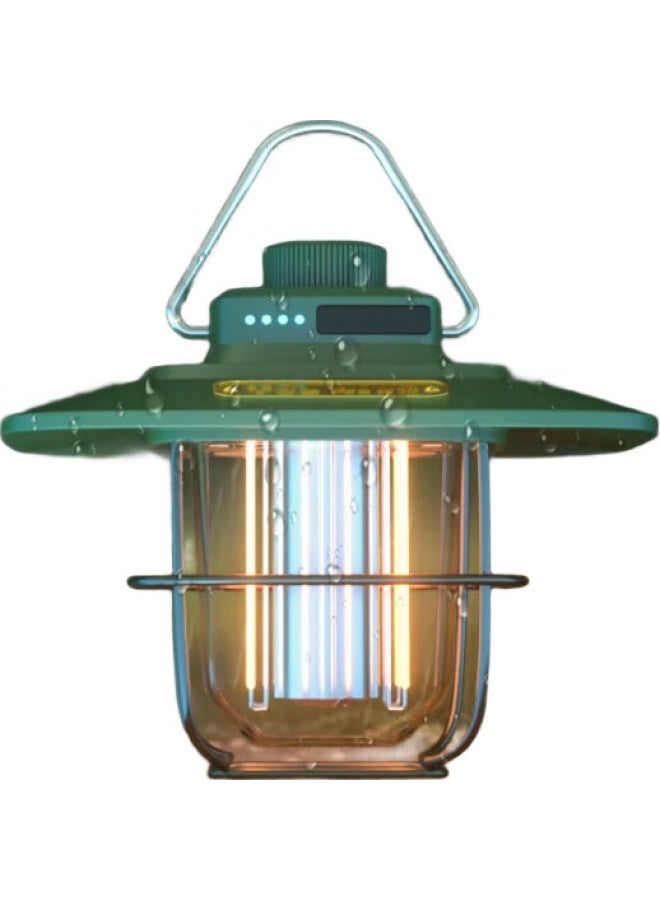 TCL Outdoor Camping Light, Retro Ambiance Lamp, Long-Lasting Battery, Tent Lighting, Led Hanging And Handheld Lamp - Image 2