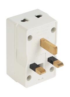 Olsenmark Olsenmark 3 Way Universal Adaptor- OMES1895, Square Pin, Global Compatibility, Three Ports, Compact and Portable Design  - Image 4