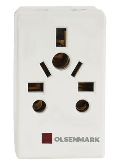 Olsenmark Olsenmark 3 Way Universal Adaptor- OMES1895, Square Pin, Global Compatibility, Three Ports, Compact and Portable Design  - Image 3