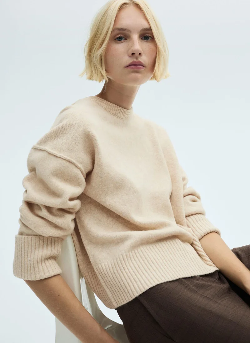 MANGO Rolled Up Sleeves Sweater