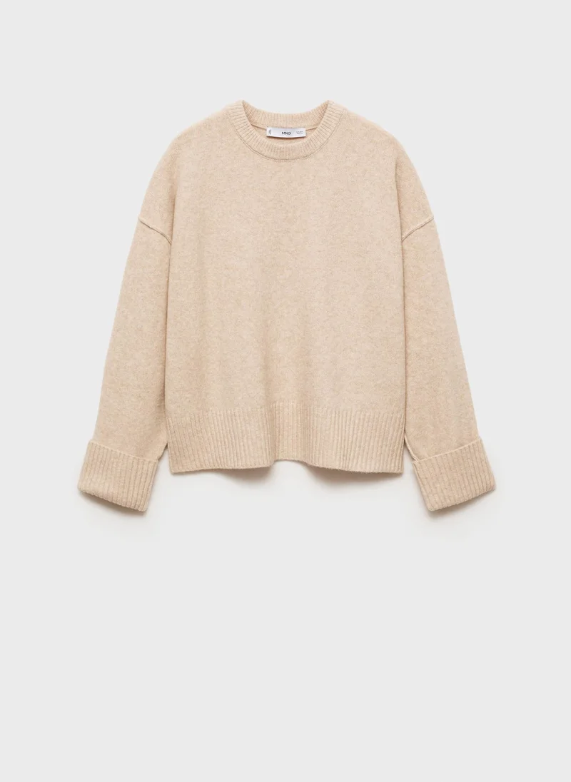 MANGO Rolled Up Sleeves Sweater