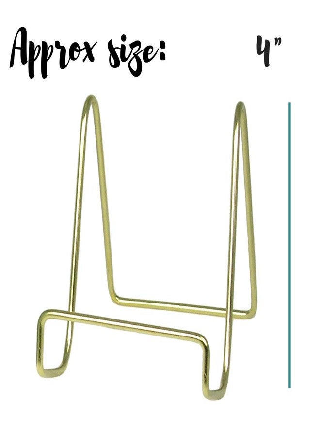 بانبيري ديزاينز حامل عرض سلكي من بانبيري ديزاينز - حامل أطباق - معدن نحاسي أملس - 4 بوصة - مجموعة من 10 قطع - Image 3