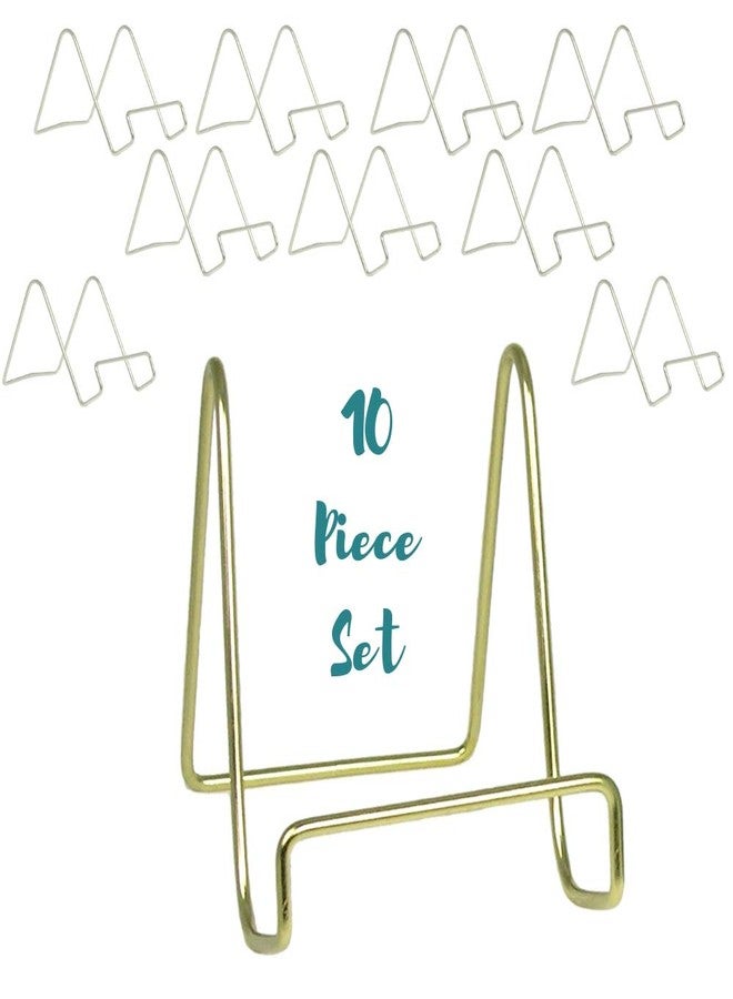 بانبيري ديزاينز حامل عرض سلكي من بانبيري ديزاينز - حامل أطباق - معدن نحاسي أملس - 4 بوصة - مجموعة من 10 قطع - Image 4