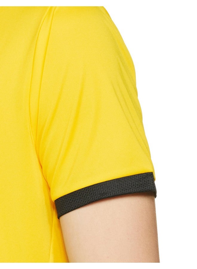 Puma Men's Solid Regular Fit T-Shirt (704917_Cyber Yellow-Black - Image 3