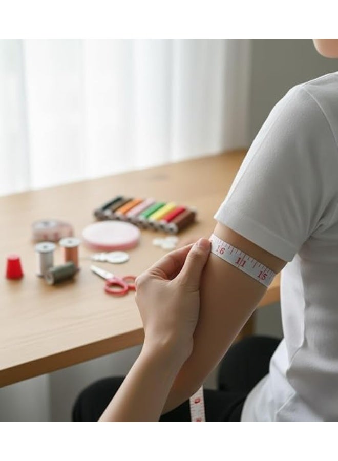 طقم خياطة متكامل، يتضمن خيوط ملونة، إبر، مقص، شريط قياس، وغطاء حمايه للصابع، أزرار بكرات صغير ولضامه، متعدد الألوان - Image 4