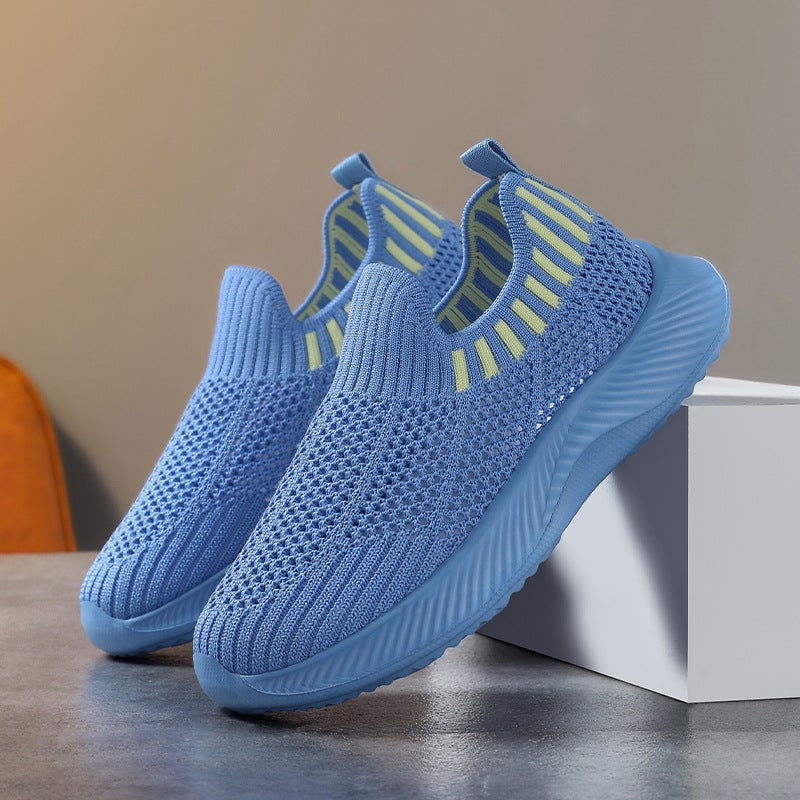Fujian Children'S Shoes 2025 Spring And Single-Layer Breathable Fly Woven Mesh Surface Pedal Lazy Casual Shoes - Image 3