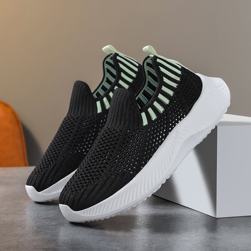 Fujian Children'S Shoes 2025 Spring And Single-Layer Breathable Fly Woven Mesh Surface Pedal Lazy Casual Shoes - Image 2