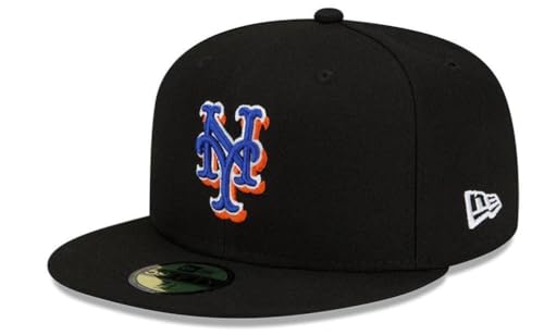 NEW ERA New York Mets Alternate Authentic Collection On-Field 59FIFTY Fitted Hat in Black by New Era - Image 1