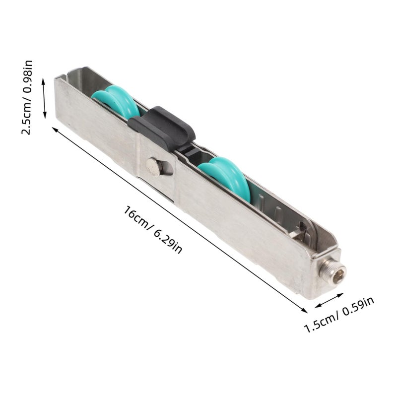 Stainless Steel Sliding Door Wheels Replacement For Sagging Glass Door Soundproof Smooth Roller Mechanism - Image 3