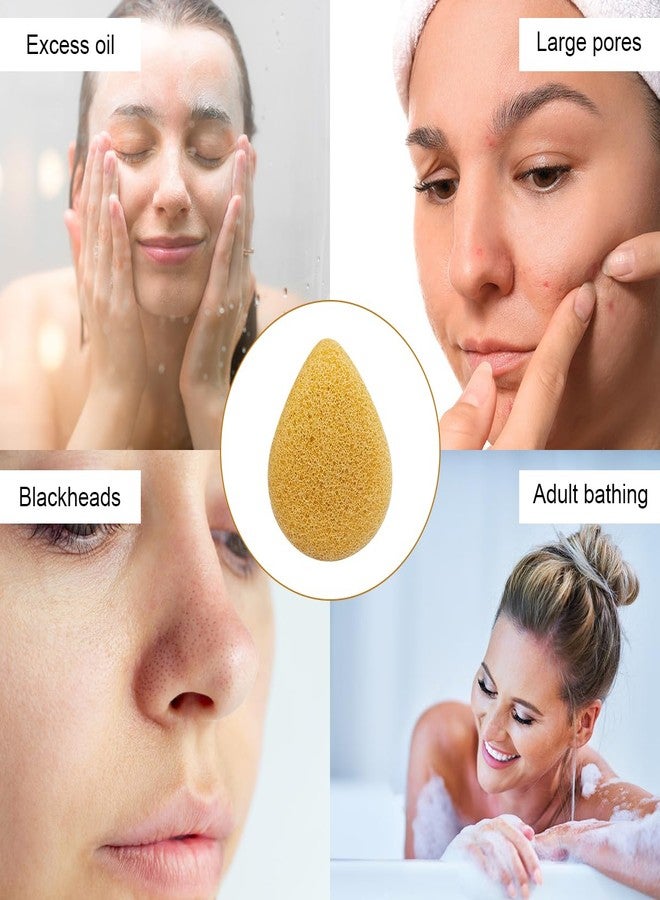 lyfLux Natural Facial Cleansing Sponge (3-Pack) | lyfLux face scrubber Soft & Gentle Exfoliating Face Scrubber | Plant-Based Deep Cleansing Pad for All Skin Types(Blue, Yellow, White) - Image 5
