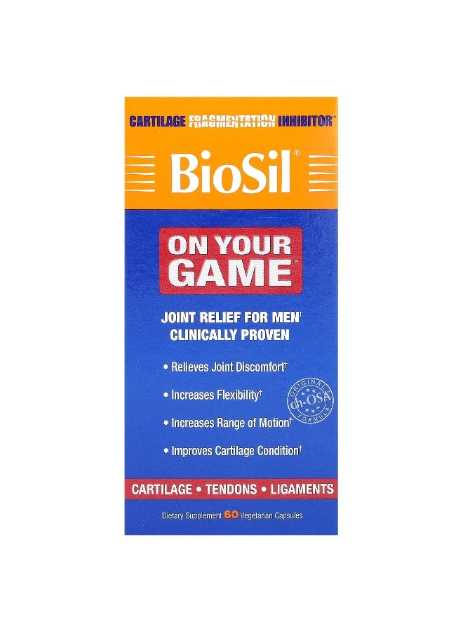 BIOSIL Biosil, On Your Game, 60 Vegetarian Capsules - Image 1