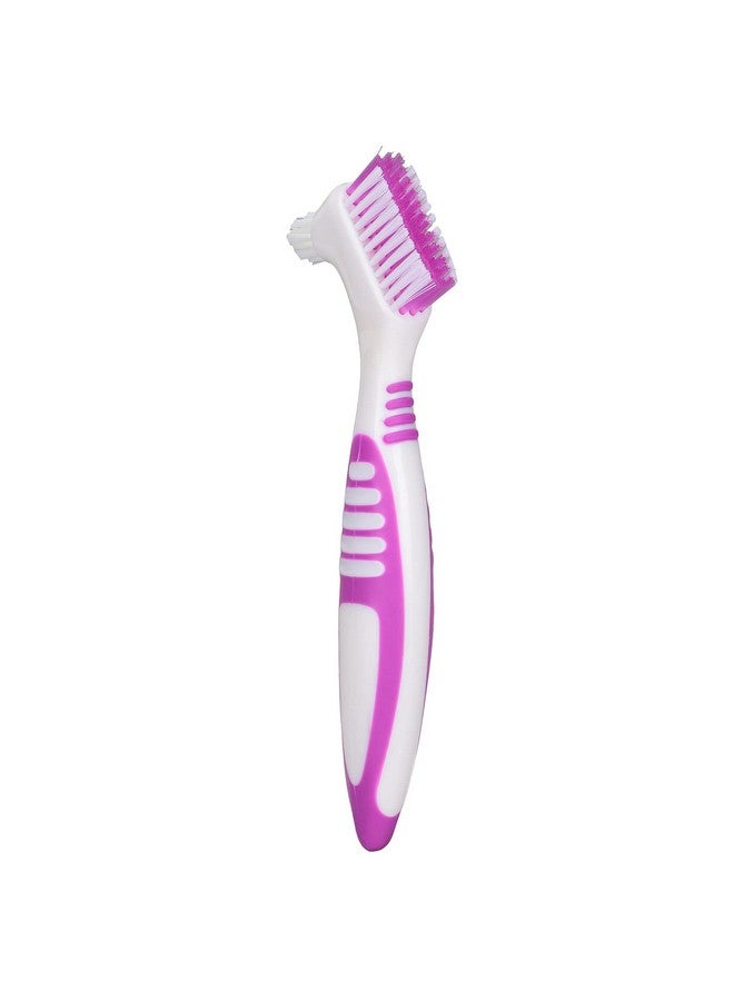 ANGGREK Denture Cleaning Brush Set, 1 Premium Denture Cleaner Set Top Denture Cleanser Tool Dual Head Denture Brush for Denture Care - Image 1
