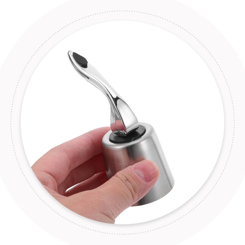 Stainless Steel Wine Bottle Stoppers Reusable Expanding Sealing Plugs - Image 5