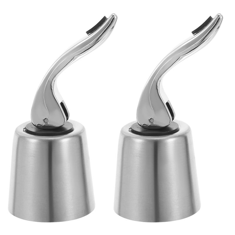 Stainless Steel Wine Bottle Stoppers Reusable Expanding Sealing Plugs - Image 2