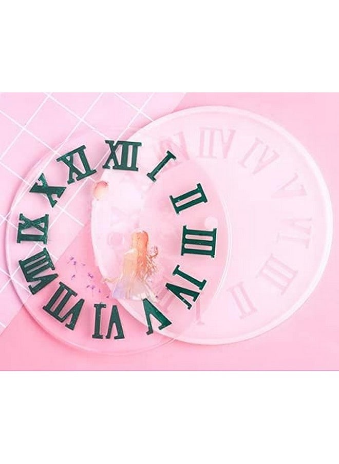 KISSNOWY Kissnowy 4Pack of Clock Face Molds Silicone Mold by Resin Casting, for DIY Resin Crafts Home Wall Decoration 5.9 X 5.9inch  - Image 3