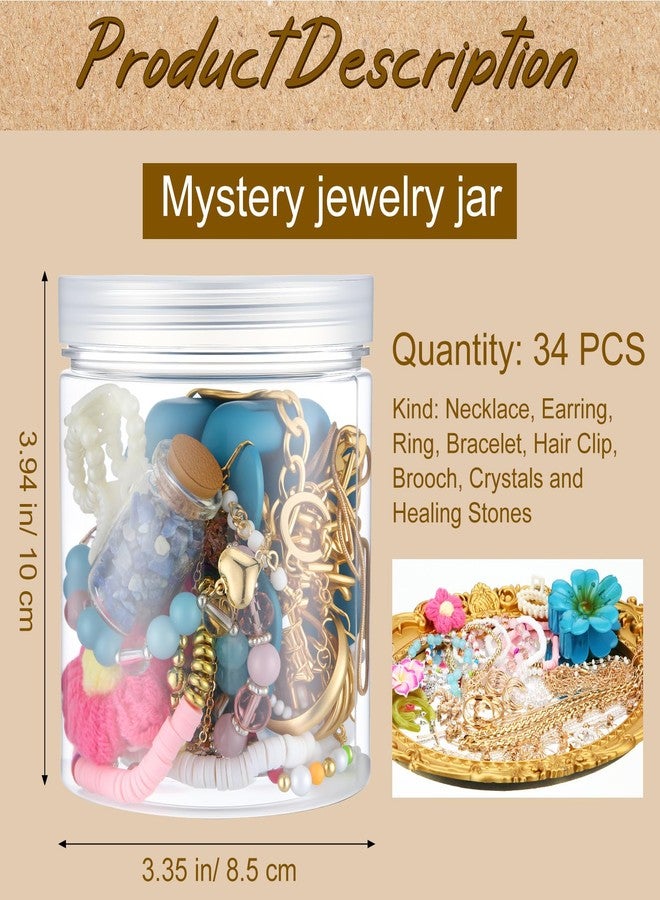 تونديامو علبة مجوهرات غامضة من تونديمو، هدية عيد الميلاد للنساء من عمر 30-35 عامًا، تحتوي على أقراط وخواتم وأساور وقلائد ومشابك شعر. - Image 3