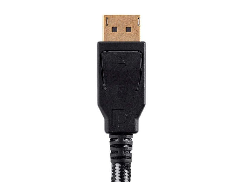 Monoprice Braided DisplayPort 1.4 Cable - 8K Capable for Graphic Design, Display Stream Compression Support, TV Walls and PC Gaming, 6 Feet, Gray - Image 4