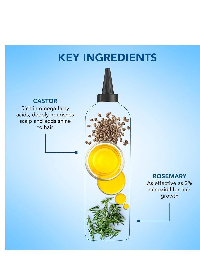 Botanic Hearth Botanic Hearth Rosemary & Castor Hair Oil (6.7 fl oz) | Nourishing and Strengthening Hair Treatment for Thicker, Healthier-Looking Hair | Paraben Free | Suitable for All Hair Types  - Image 2