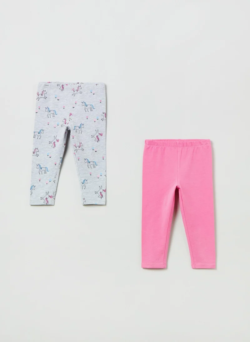 او في اس OVS Two-Pack Leggings With Print