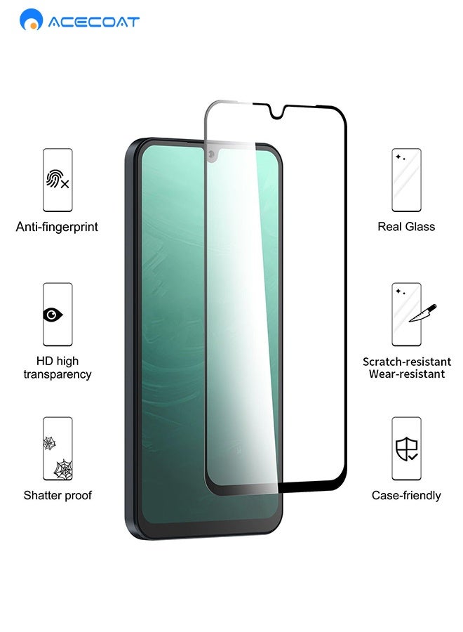ACECOAT 2-In-1 Clear Case For Samsung Galaxy A16 5g With 1 Pack Tempered Glass Screen Protector And Ultra Clear Shockproof Case, Thin Slim Phone Cover Hard Back [Anti-Scratch] [Non-Yellowing]-Clear - Image 2