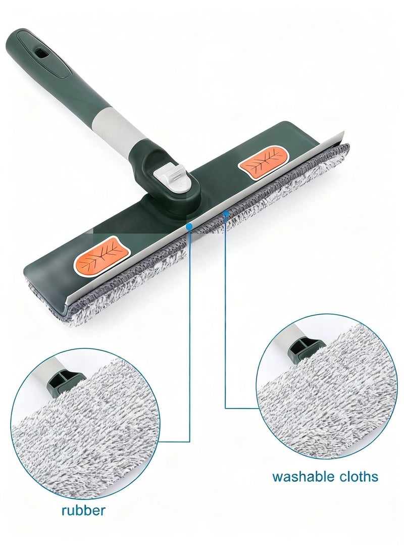 مجموعة تنظيف نوافذ احترافية قابلة للتمديد (210 سم) | ممسحة متعددة الاستخدامات برأس متحرك لجميع الأسطح الزجاجية - Image 3