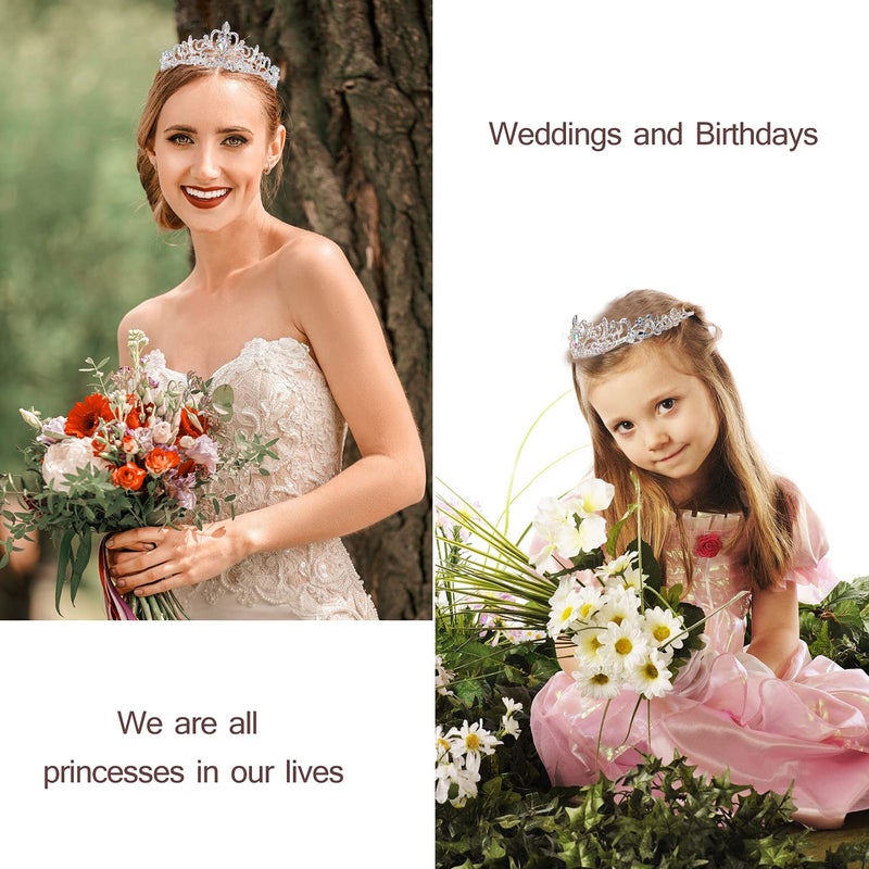 Velscrun Birthday Queen Tiaras Crown for Women, Girls Princess Crowns for Women, Queen Tiara for Mom, Silver Birth Crown Headband Birth Sash, 30th 40th 50th Birthday Prom Party Decorations for Mother - Image 4