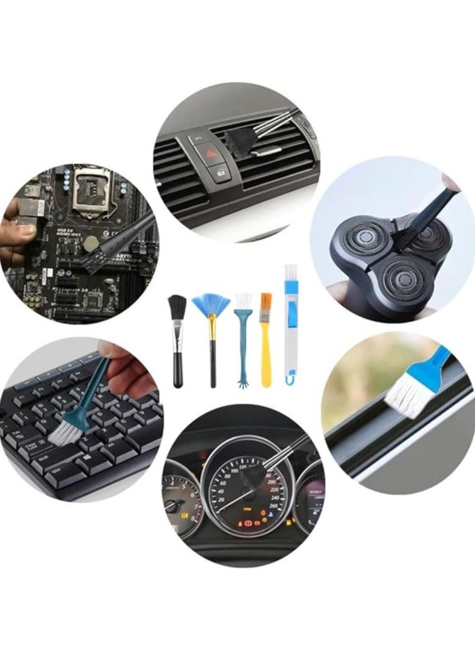 erorex 5Pack Computer Keyboard Laptop Cleaning Brush Kit for Electronic Devices Such As Computer Motherboard Fans Dust Removal Cleaning Brush  - Image 2