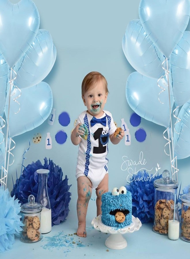 TONIFUL 30Pcs 18 Inch Baby Blue Heart Balloons Pastel Blue Heart Shape Foil Mylar Balloons Decoration for Birthday Valentine's Day Wedding Bridal Shower Anniversary Engagement Party Supplies - Image 4