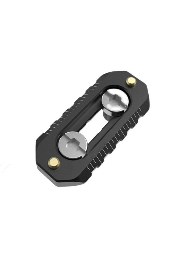 Generic Universal Thin Aluminum Alloy Slide Slide Double Head Anti-off Slip Anti-losing Bracket Accessories SLR Camera 1/4 Screw-Color:46 Sliders  - Image 1