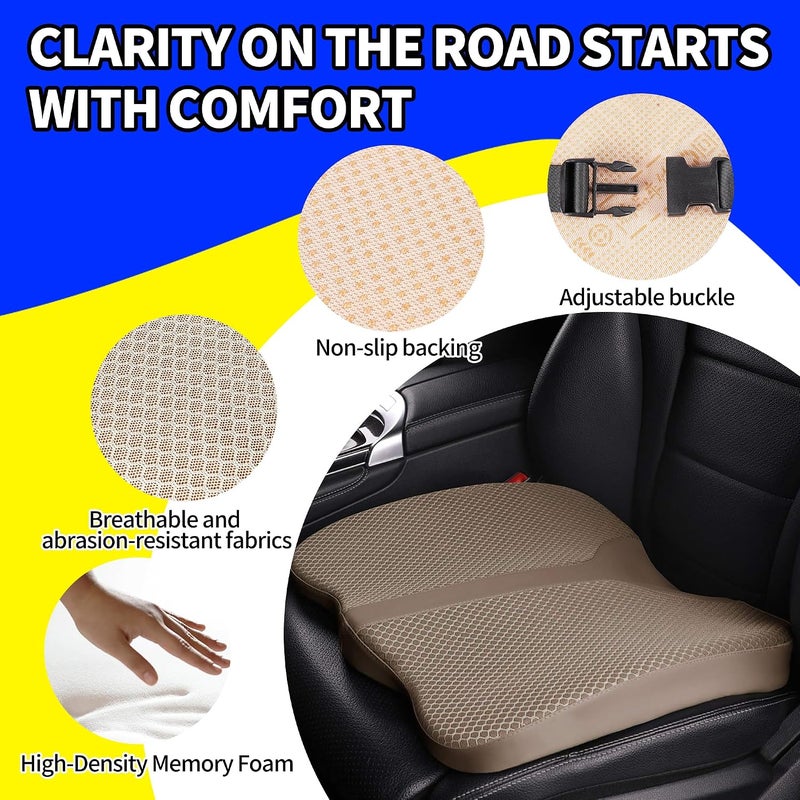 LARROUS Comfort Memory Foam Car Seat Cushion - Image 5