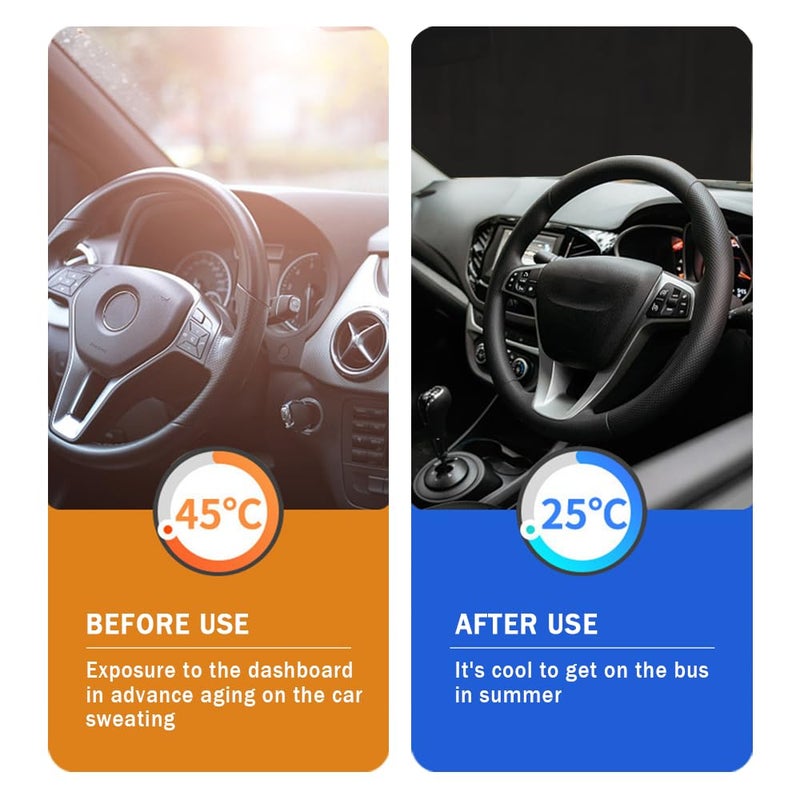 carleef Car Windshield Sun Shade,Foldable Car Shade Umbrella for Blocking Sunlight & Insulating Heat,Portable Windshield Cover Sun Shades Cars Interior Accessories for Cars SUVs - Image 4