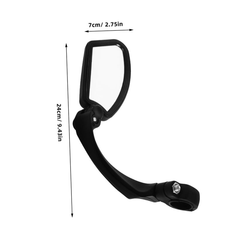 Bicycle Rearview Mirror for Handlebars Easy to Install Black - Image 3