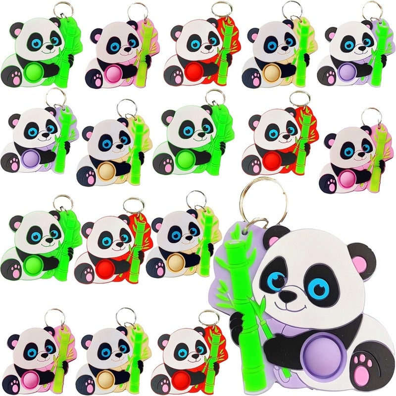 PSDFH 24 Packs Bulk Mini Panda fidgets Toys for Kids Children Classroom Students Gifts Prize from TeacherPanda Animal Birthday Party Favors - Image 3
