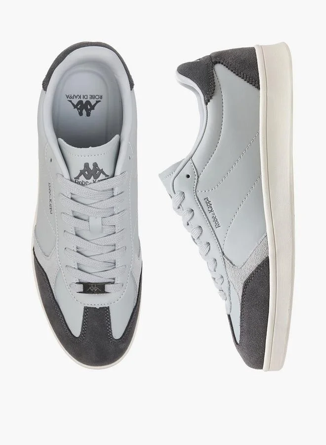 Kappa Men Lace-Up Leather Ankle Sneakers